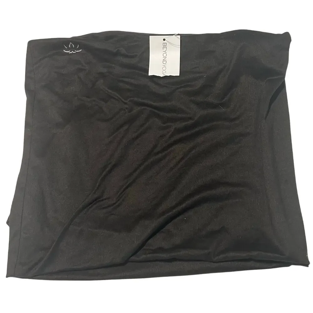 NEW Beyond Yoga Hidden Pocket Infinity Black Scarf Athleisure Gym Workout
